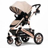 Norfolk Baby Voyage Comfort Air Luxury Çift Yönlü Bebek Arabası - Çift Amörtisörlü - Kahve
