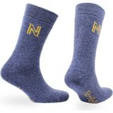 Norfolk Gabby Merinos Yünü ve Bambu Tam Yastıklı Termal Outdoor Çorabı Mavi - 43 - 46