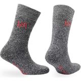 Norfolk Gabby Merinos Yünü ve Bambu Tam Yastıklı Termal Outdoor Çorabı Siyah - 35 - 38