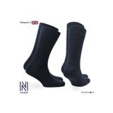 NORFOLK OSCAR Stretch+ Teknolojisine Sahip Yün - %50 Fazla Genişleyen Sıkmayan Çorap 2 Çift Paket Siyah