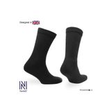 NORFOLK PETER Yün Stretch+ Teknolojisine Sahip Tam Yastıklı Ekstra Genişleyen Çorap 2 Çift Paket Siyah
