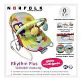 Norfolk Rhythm Titreşimli ve Müzikli Ev Tipi Ana Kucağı - Tam Yatarlı - Kademeli Sırt Ayarı - Orman Hayvanları Pembe