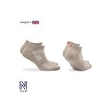NORFOLK Sheldon Lc Düşük Kesim Merino Yünü Outdoor Yürüyüş Çorapları 2'li Paket Krem