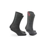 NORFOLK Sheldon Merino Yünü Outdoor Yürüyüş Çorapları 2'li Paket Gri