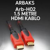 Norino 1.5 Metre Hasırlı Örgülü Hdmı Kablo Arbaks Arb-H02