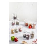 Norino 12'li Barok Yuvarlak 2 Boy Kavanoz Seti & Saklama Kabı & Erzak Kabı 6*500 ML,6*250 Ml) - Renkli - Belirtilmemiş