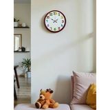 Norino 36 Cm Kırmızı Çocuk Odası Duvar Saati
