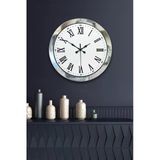 Norino 36 Cm Krom Metal Roma Rakamli Duvar Saati