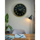 Norino 40 Cm Metal Vintage Roma Rakamlı Duvar Saati