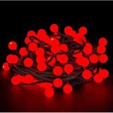Norino 5M 28 Led Kırmızı Işık Siyah Kablo Fişli