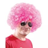 Norino Açık Pembe Renk Kıvırcık Afro Bonus Peruk