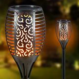 Norino Alev Efektli Solar Bahçe Lambası (51 Cm) Bahçe Aydınlatma