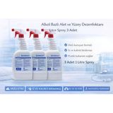 Norino Alkol Bazlı Alet Ve Yüzey Dezenfektanı 1 Litre Sprey 3 Adet