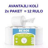 Norino Bezos Professional İçten Çekmeli Kağıt Havlu 2 Koli | 12 Rulo | Endüstriyel Kullanım