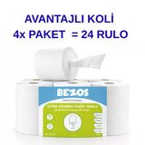 Norino Bezos Professional İçten Çekmeli Kağıt Havlu 4 Koli | 24 Rulo | Endüstriyel Kullanım