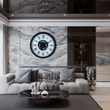 Norino Black Majesty 60 Cm Çarklı Duvar Saati