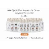 Norino B&M Oje Sil 70 Ml Asetonlu Oje Çıkarıcı Güçlü Formül 24 Adet