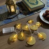 Norino Buffer® 10 Adet Sarkıtlı Ramazan Hilal Üstü Cami Temalı LED Işık – Pilli 2 Metre Ramazan Süsü, Islami Dekorasyon, Ev ve Mekanlar Için Dekoratif Ortam