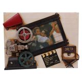 Norino Dekoratif Metal Çerçeve Sinema Temalı Vintage Hediyelik