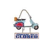Norino Dekoratif Metal Kapı Yazısı Scooter Vintage Dekoratif Hediyelik