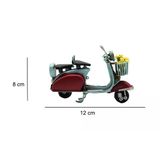 Norino Dekoratif Metal Scooter Önü Sepetli