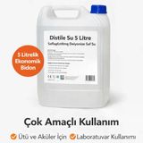 Norino Distile Su 5 Litre Saflaştırılmış Deiyonize Saf Su Çok Amaçlı Kullanım 1 Adet