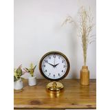 Norino Gold Metal Lüks Masa Saati 25×20 Cm
