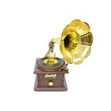Norino Gramofon Müzik Kutusu Kurmalı Dekoratif Ev Ofis Hediyelik