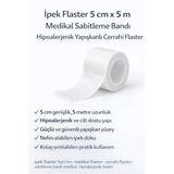 Norino İpek Flaster 5 Cm X 5 M Medikal Sabitleme Bandı Hipoalerjenik Yapışkanlı Cerrahi Flaster
