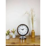 Norino Krom Metal Retro Masa Saati 25×20 Cm