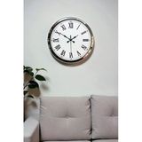 Norino Krom Roma Rakamlı 40 Cm Metal Modern Duvar Saati