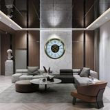 Norino Luxury Gold 60 Cm Çarklı Duvar Saati
