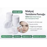 Norino Makyaj Temizleme Pamuğu 1000 Adet Disk Pamuk Cilt Temizleme Pedi