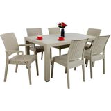 Norino Mandella Elit Rattan 90X150 2 Elit Koltuk 4 Elit Sandalye Masa Takımı Çölbeji - BELİRTİLMEMİŞ