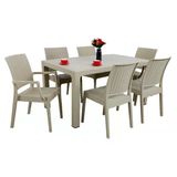 Norino Mandella Elit Rattan 90X150 2 Elit Koltuk 4 Elit Sandalye Masa Takımı Çölbeji
