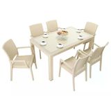 Norino Mandella Elit Rattan 90X150 Elit Koltuk Camlı Masa Takımı Çölbeji