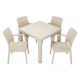 Norino Mandella Elit Rattan 90X90 Elit Koltuk Masa Takımı Çölbeji