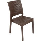 Norino Mandella Elit Rattan Sandalye (4 Adet) Kahverengi - BELİRTİLMEMİŞ