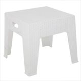 Norino Mandella Elit Rattan Sehpa Beyaz - BELİRTİLMEMİŞ