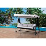 Norino Mandella Gondol Üç Kişilik Metal Salıncak (Minder Hediyeli) - BELİRTİLMEMİŞ