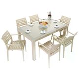 Norino Mandella Wood 90X150 Cafe Koltuk Camlı Masa Takımı Çölbeji