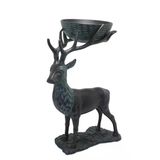 Norino Metal Geyikli Kase 55 Cm Dekoratif Hediyelik