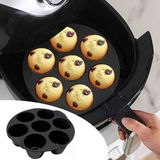 Norino Norino® 7 Gözlü Silikon Çok Amaçlı Airfryer Muffin Cupcake Kek Ve Çörek Pişirme Kalıbı