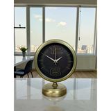 Norino Retro Modern Tasarım 25 X 20 Cm Metal Masa Saati