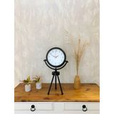 Norino Siyah Metal Mini Tripod Masa Saati 45×26 Cm