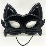 Norino Siyah Renk Kumaş Malzemeden İmal Eva Kedi Maskesi 19X15 Cm