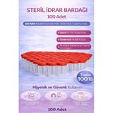 Norino Steril İdrar Kabı Kapasiteli Numune Toplama Kabı 100 Adet