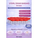 Norino Steril İdrar Kabı Kapasiteli Numune Toplama Kabı 50 Adet