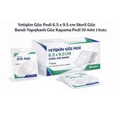 Norino Yetişkin Göz Pedi 6.5 X 9.5 Cm Steril Göz Bandı Yapışkanlı Göz Kapama Pedi 50 Adet 1 Kutu