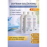Norino Zefiran Solüsyonu 1 Litre 4 Adet Set Antiseptik Hijyen Ve Çok Amaçlı Temizlik Solüsyonu